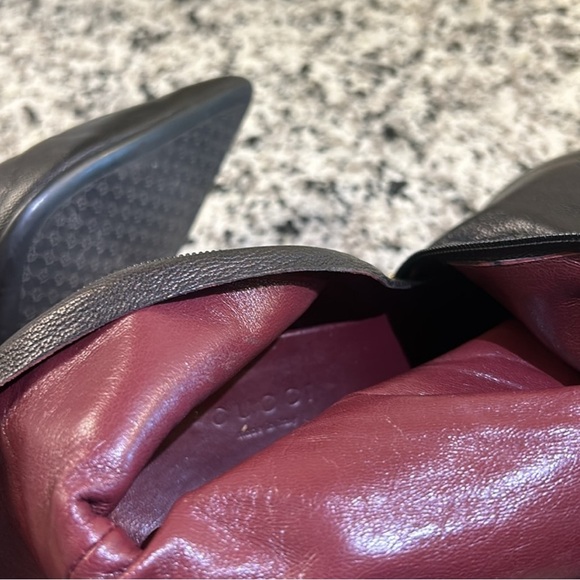 Gucci Black Leather Boots - Picture 8 of 12